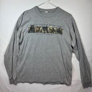 Black Forest Bear Park Helen Georgia Long Sleeve Anvil Tag T-Shirt‎ Sz Medium
